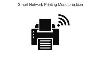 Smart Network Printing Monotone Icon In Powerpoint Pptx Png And Editable Eps Format