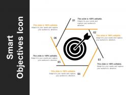 Smart objectives icon ppt sample download