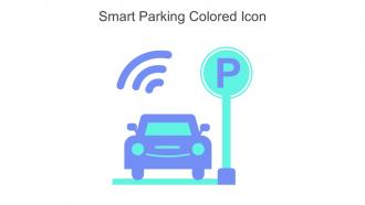 Smart Parking Colored Icon In Powerpoint Pptx Png And Editable Eps Format