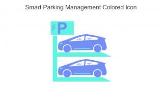 Smart Parking Management Colored Icon In Powerpoint Pptx Png And Editable Eps Format