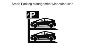 Smart Parking Management Monotone Icon In Powerpoint Pptx Png And Editable Eps Format