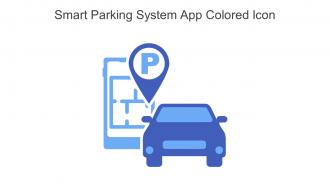 Smart Parking System App Colored Icon In Powerpoint Pptx Png And Editable Eps Format