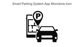 Smart Parking System App Monotone Icon In Powerpoint Pptx Png And Editable Eps Format