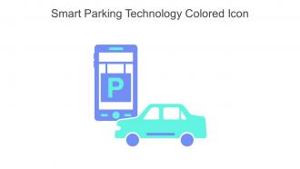 Smart Parking Technology Colored Icon In Powerpoint Pptx Png And Editable Eps Format