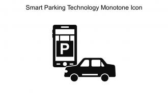 Smart Parking Technology Monotone Icon In Powerpoint Pptx Png And Editable Eps Format