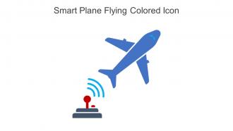 Smart Plane Flying Colored Icon In Powerpoint Pptx Png And Editable Eps Format