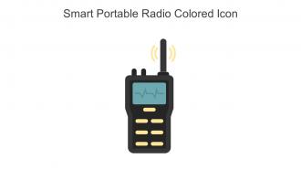 Smart Portable Radio Colored Icon In Powerpoint Pptx Png And Editable Eps Format
