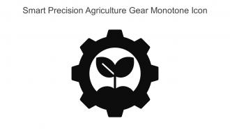 Smart Precision Agriculture Gear Monotone Icon In Powerpoint Pptx Png And Editable Eps Format