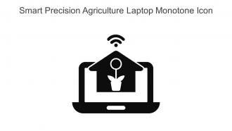 Smart Precision Agriculture Laptop Monotone Icon In Powerpoint Pptx Png And Editable Eps Format