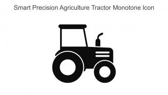 Smart Precision Agriculture Tractor Monotone Icon In Powerpoint Pptx Png And Editable Eps Format