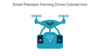 Smart Precision Farming Drone Colored Icon In Powerpoint Pptx Png And Editable Eps Format