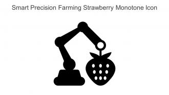 Smart Precision Farming Strawberry Monotone Icon In Powerpoint Pptx Png And Editable Eps Format