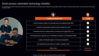Smart Process Automation Technology Checklist