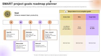 Smart Project Goals Roadmap Planner