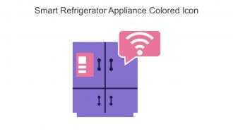 Smart Refrigerator Appliance Colored Icon In Powerpoint Pptx Png And Editable Eps Format