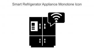 Smart Refrigerator Appliance Monotone Icon In Powerpoint Pptx Png And Editable Eps Format