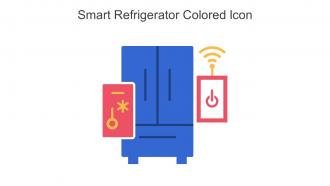 Smart Refrigerator Colored Icon In Powerpoint Pptx Png And Editable Eps Format