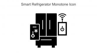 Smart Refrigerator Monotone Icon In Powerpoint Pptx Png And Editable Eps Format