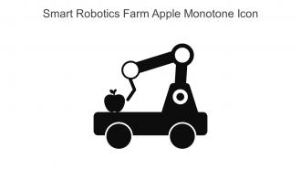 Smart Robotics Farm Apple Monotone Icon In Powerpoint Pptx Png And Editable Eps Format