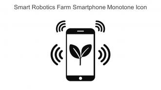 Smart Robotics Farm Smartphone Monotone Icon In Powerpoint Pptx Png And Editable Eps Format