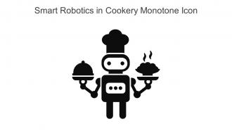 Smart Robotics In Cookery Monotone Icon In Powerpoint Pptx Png And Editable Eps Format
