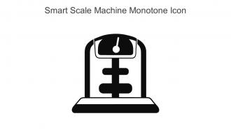 Smart Scale Machine Monotone Icon in powerpoint pptx png and editable eps format