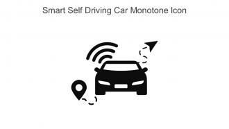 Smart Self Driving Car Monotone Icon In Powerpoint Pptx Png And Editable Eps Format