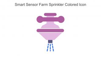 Smart Sensor Farm Sprinkler Colored Icon In Powerpoint Pptx Png And Editable Eps Format