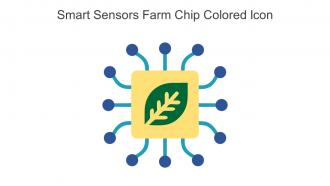 Smart Sensors Farm Chip Colored Icon In Powerpoint Pptx Png And Editable Eps Format