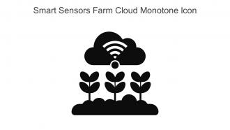 Smart Sensors Farm Cloud Monotone Icon In Powerpoint Pptx Png And Editable Eps Format