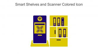 Smart Shelves And Scanner Colored Icon In Powerpoint Pptx Png And Editable Eps Format