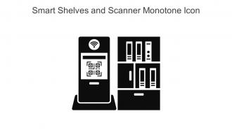 Smart Shelves And Scanner Monotone Icon In Powerpoint Pptx Png And Editable Eps Format