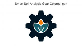 Smart Soil Analysis Gear Colored Icon In Powerpoint Pptx Png And Editable Eps Format