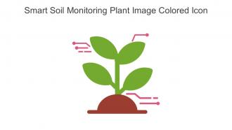 Smart Soil Monitoring Plant Image Colored Icon In Powerpoint Pptx Png And Editable Eps Format