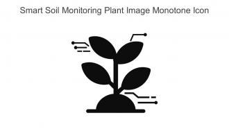 Smart Soil Monitoring Plant Image Monotone Icon In Powerpoint Pptx Png And Editable Eps Format