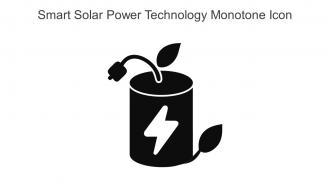 Smart Solar Power Technology Monotone Icon In Powerpoint Pptx Png And Editable Eps Format