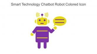 Smart Technology Chatbot Robot Colored Icon In Powerpoint Pptx Png And Editable Eps Format