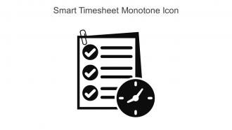 Smart Timesheet Monotone Icon In Powerpoint Pptx Png And Editable Eps Format