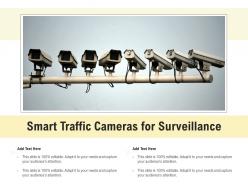 Smart traffic cameras for surveillance
