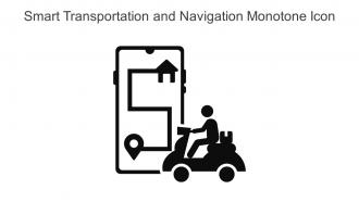 Smart Transportation And Navigation Monotone Icon In Powerpoint Pptx Png And Editable Eps Format