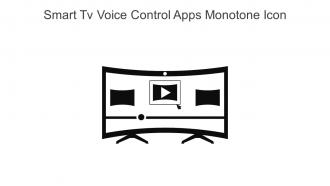 Smart Tv Voice Control Apps Monotone Icon In Powerpoint Pptx Png And Editable Eps Format