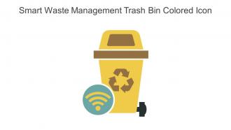 Smart Waste Management Trash Bin Colored Icon In Powerpoint Pptx Png And Editable Eps Format