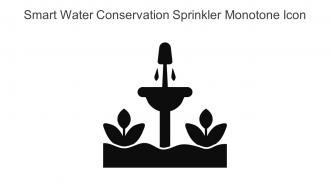 Smart Water Conservation Sprinkler Monotone Icon In Powerpoint Pptx Png And Editable Eps Format