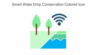 Smart Water Drop Conservation Colored Icon In Powerpoint Pptx Png And Editable Eps Format