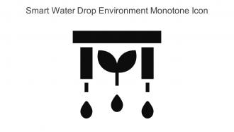Smart Water Drop Environment Monotone Icon In Powerpoint Pptx Png And Editable Eps Format