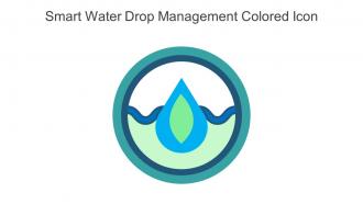 Smart Water Drop Management Colored Icon In Powerpoint Pptx Png And Editable Eps Format