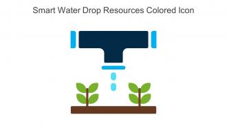 Smart Water Drop Resources Colored Icon In Powerpoint Pptx Png And Editable Eps Format