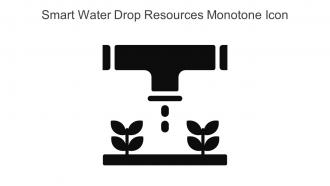 Smart Water Drop Resources Monotone Icon In Powerpoint Pptx Png And Editable Eps Format