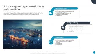 Smart Water Management Asset Management Applications For Water System Resilience IoT SS