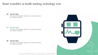 Smart Wearables As Health Tracking Technology Icon